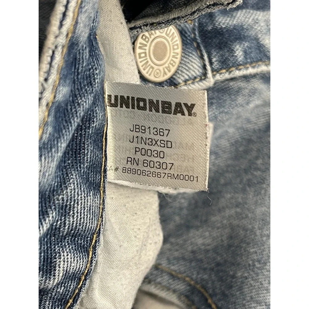 Unionbay Jeans Womens 13 High Rise Tapered Leg Denim Classic Fit Straight‎ Jeans